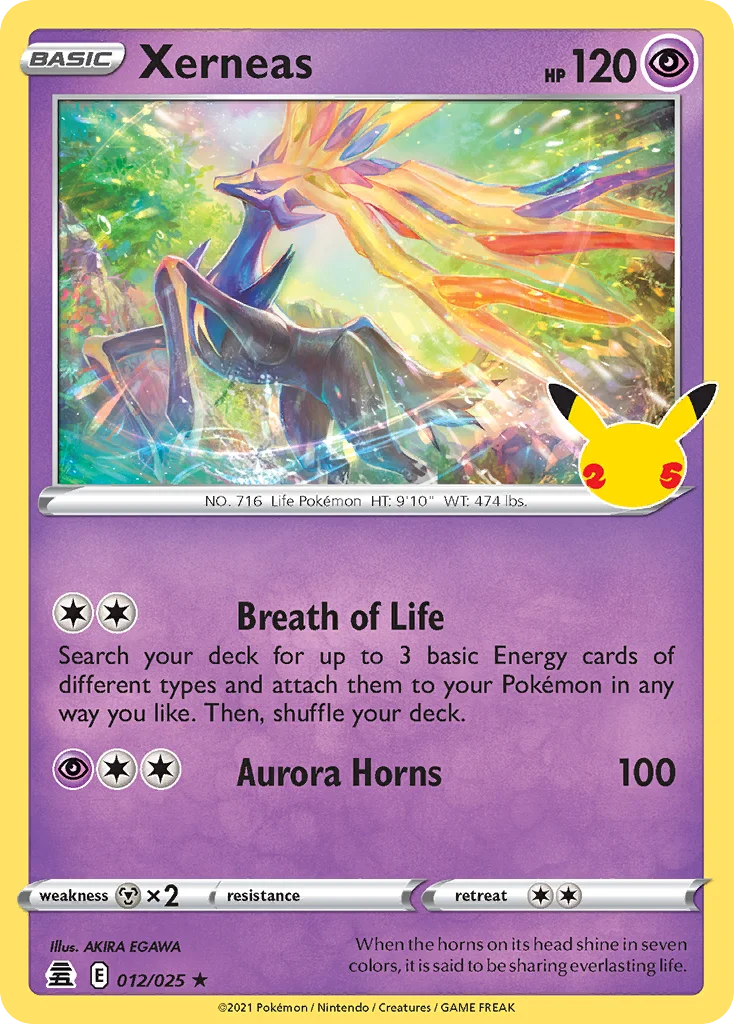 Xerneas 012 Celebrations Pokemon Card