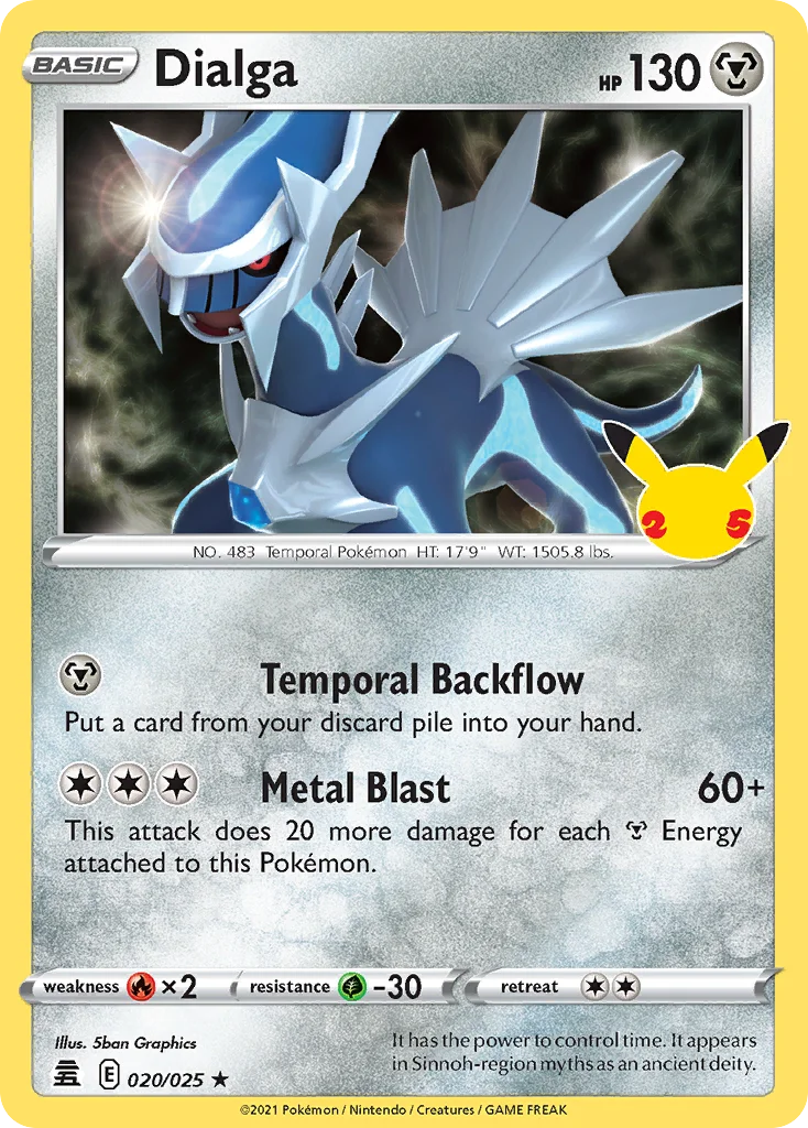 Dialga 020 Celebrations Pokemon Card