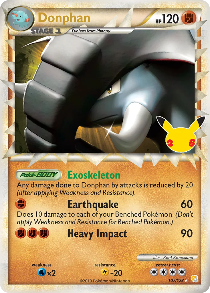 Donphan CC107 Celebrations Pokemon Card