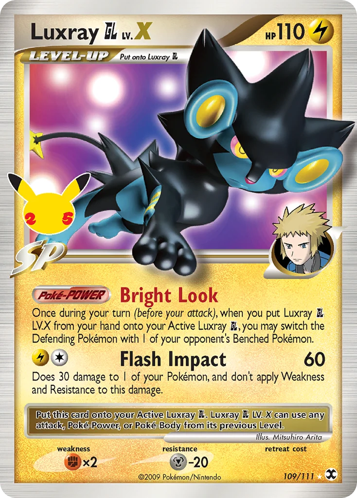 Luxray GL LV.X CC109 Celebrations Pokemon Card