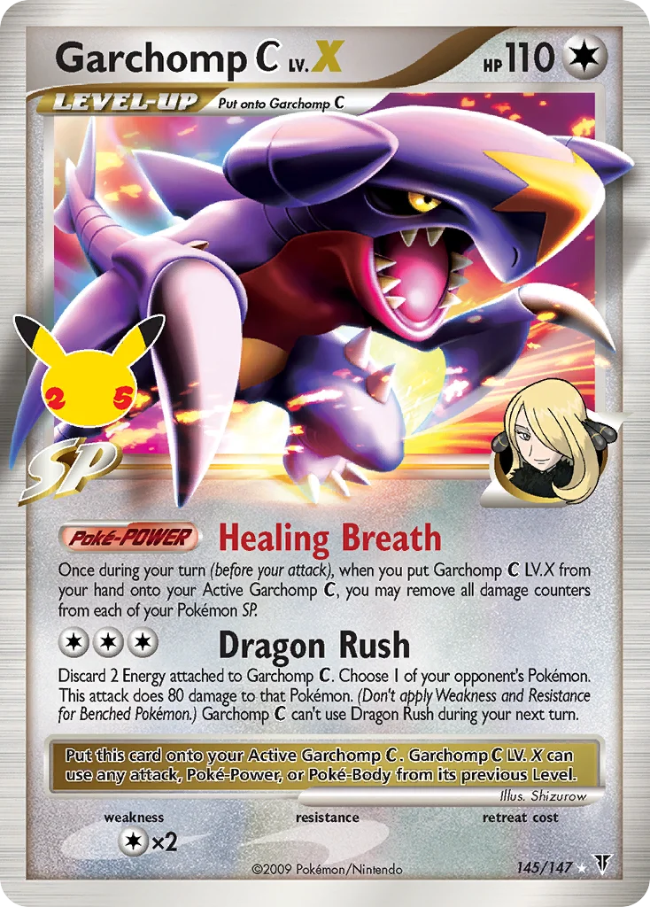 Garchomp C LV.X CC145 Celebrations Pokemon Card
