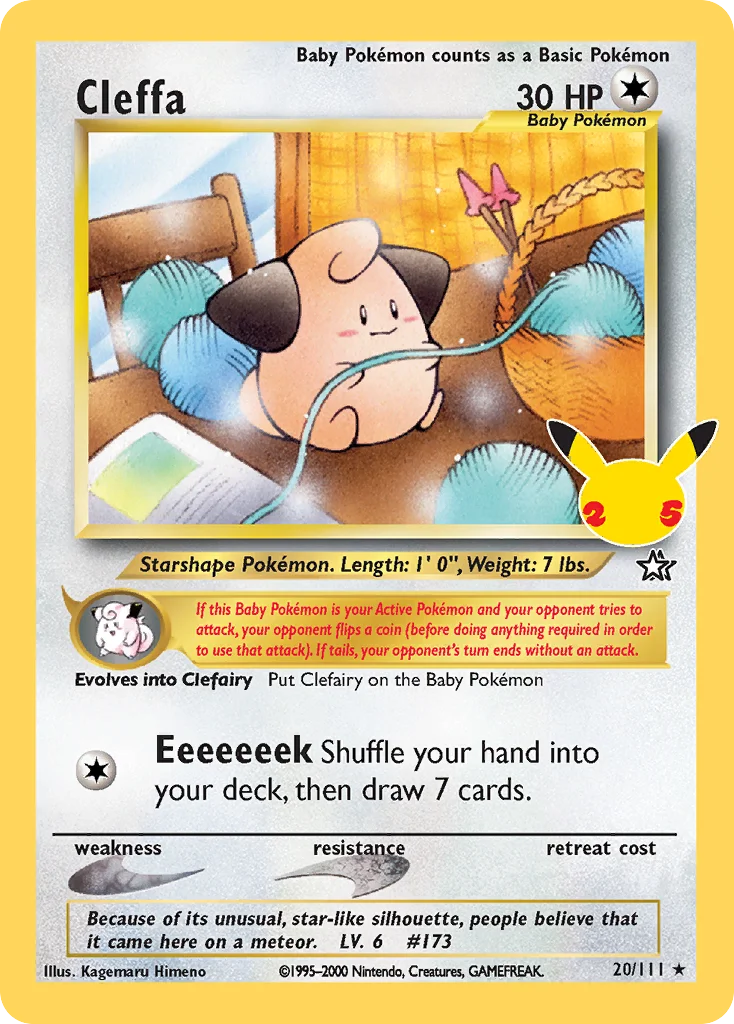 Cleffa CC20 Celebrations Pokemon Card