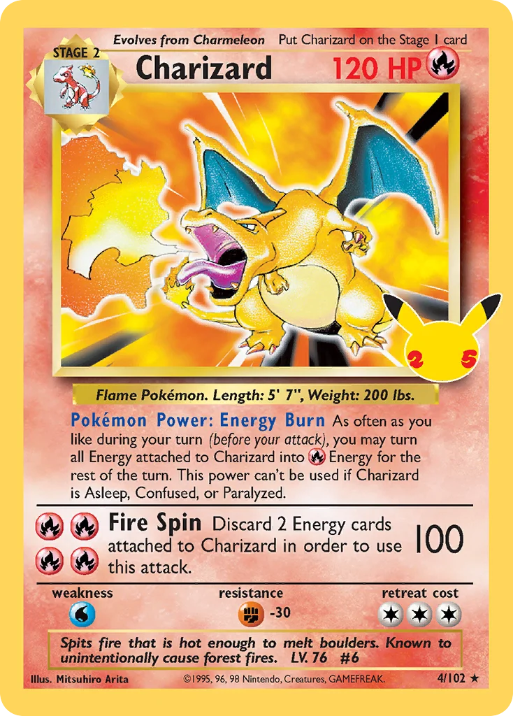 Charizard CC4 Celebrations Pokemon Card