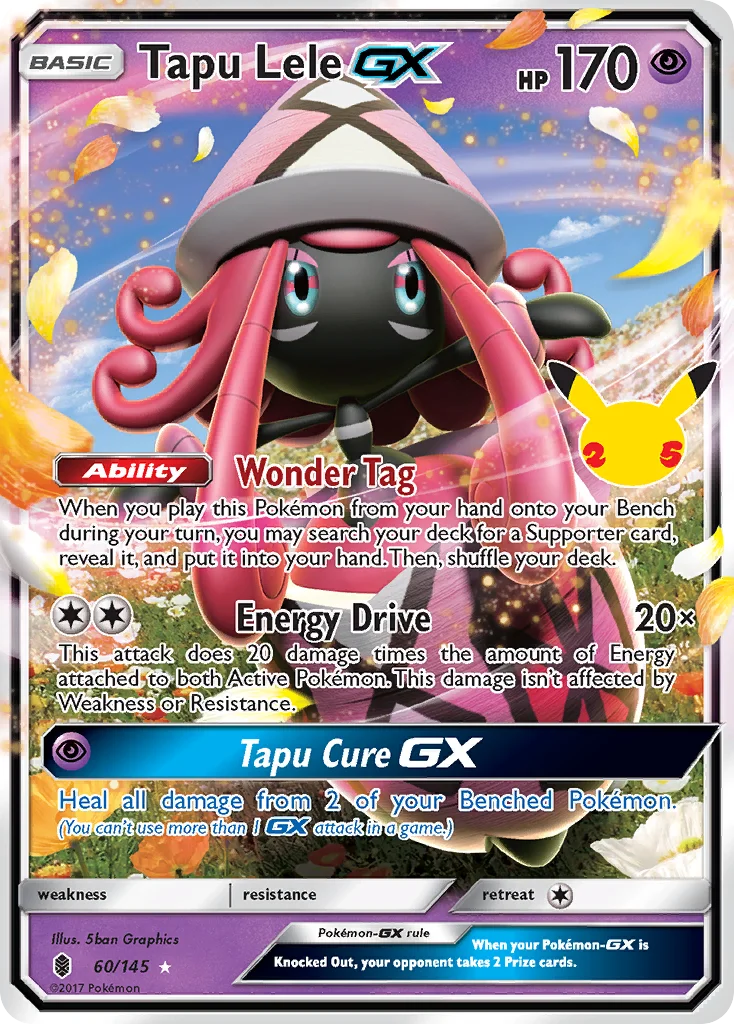 Tapu Lele-GX CC60 Celebrations Pokemon Card
