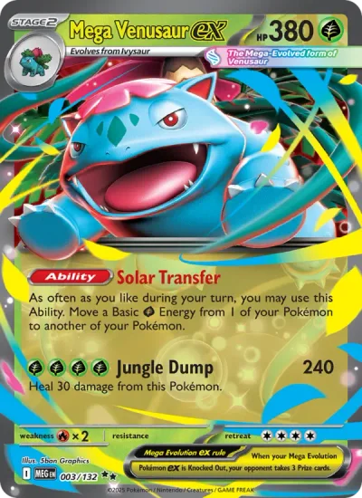 Mega Venusaur ex 003 Mega Evolution (ME1) Pokemon Card