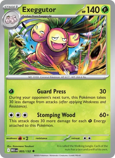 Exeggutor 005 Mega Evolution (ME1) Pokemon Card