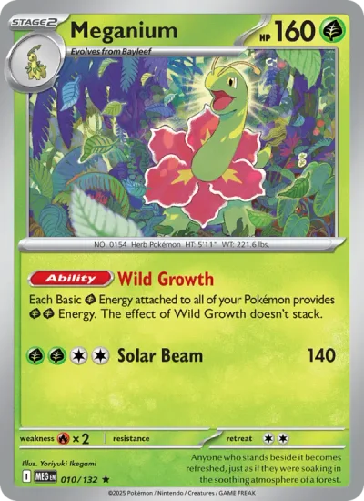Meganium 010 Mega Evolution (ME1) Pokemon Card