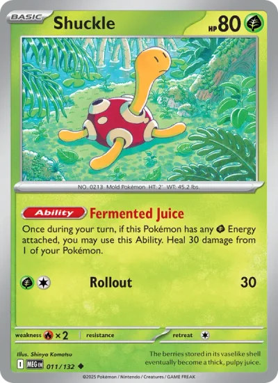 Shuckle 011 Mega Evolution (ME1) Pokemon Card