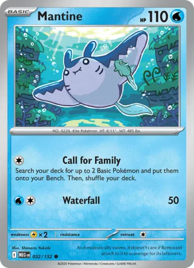 Mantine 032 Mega Evolution (ME1) Pokemon Card