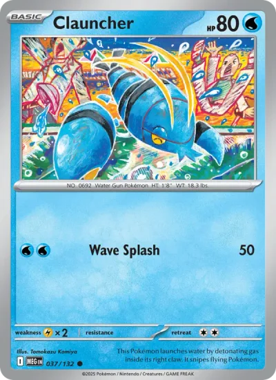 Clauncher 037 Mega Evolution (ME1) Pokemon Card