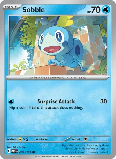 Sobble 039 Mega Evolution (ME1) Pokemon Card