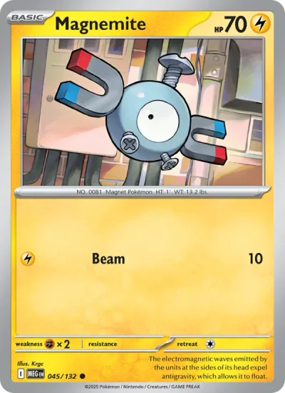Magnemite 045 Mega Evolution (ME1) Pokemon Card