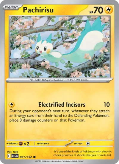 Pachirisu 051 Mega Evolution (ME1) Pokemon Card
