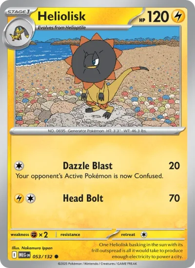 Heliolisk 053 Mega Evolution (ME1) Pokemon Card