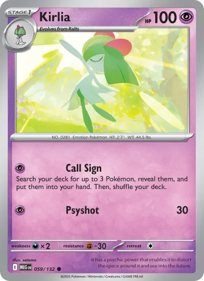 Kirlia 059 Mega Evolution (ME1) Pokemon Card