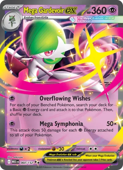 Mega Gardevoir ex 060 Mega Evolution (ME1) Pokemon Card