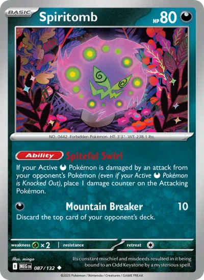 Spiritomb 087 Mega Evolution (ME1) Pokemon Card