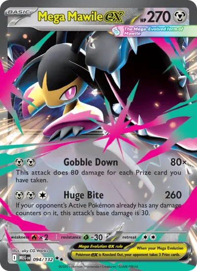 Mega Mawile ex 094 Mega Evolution (ME1) Pokemon Card