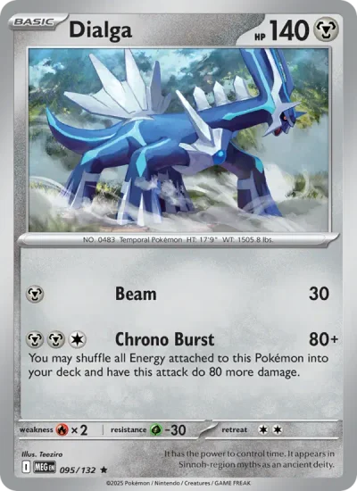 Dialga 095 Mega Evolution (ME1) Pokemon Card