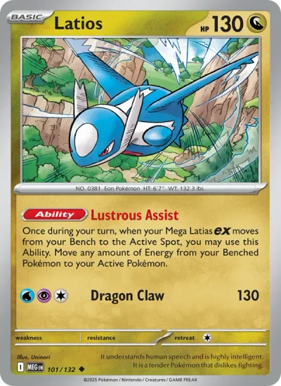 Latios 101 Mega Evolution (ME1) Pokemon Card