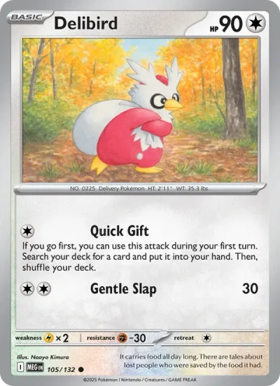Delibird 105 Mega Evolution (ME1) Pokemon Card