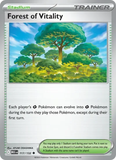 Forest of Vitality 117 Mega Evolution (ME1) Pokemon Card