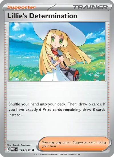 Lillie's Determination 119 Mega Evolution (ME1) Pokemon Card