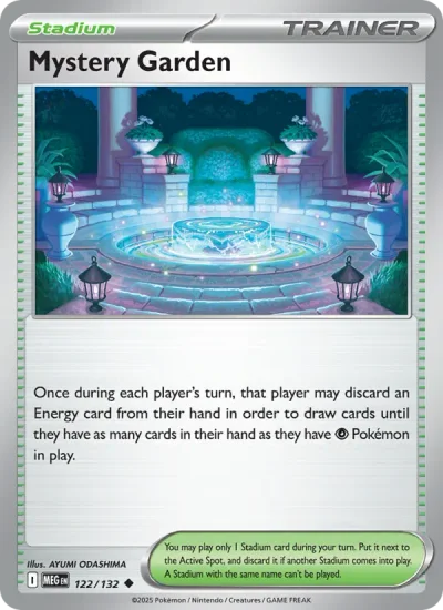 Mystery Garden 122 Mega Evolution (ME1) Pokemon Card