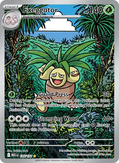 Exeggutor 135 Mega Evolution (ME1) Pokemon Card