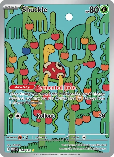 Shuckle 136 Mega Evolution (ME1) Pokemon Card