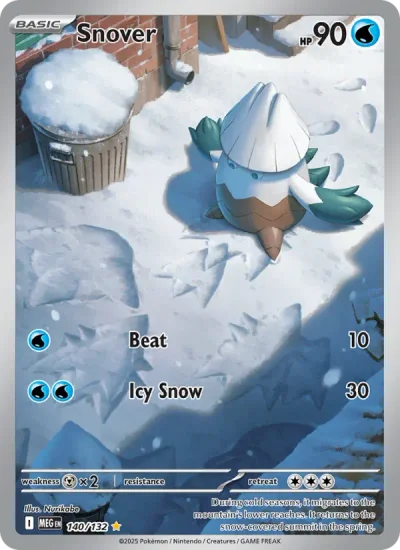 Snover 140 Mega Evolution (ME1) Pokemon Card