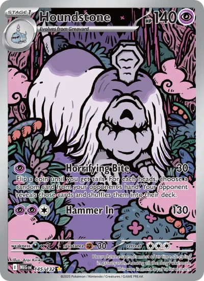 Houndstone 145 Mega Evolution (ME1) Pokemon Card