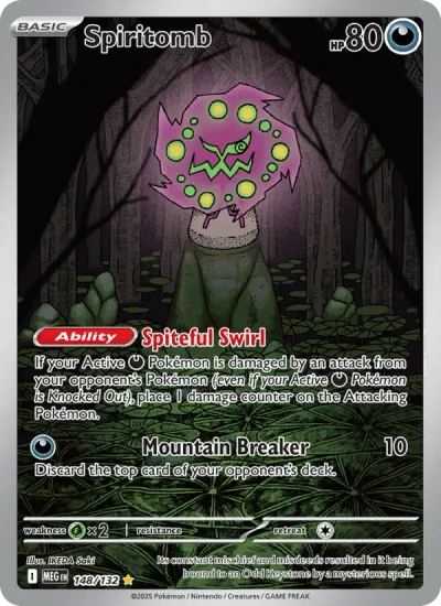 Spiritomb 148 Mega Evolution (ME1) Pokemon Card