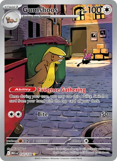 Gumshoos 153 Mega Evolution (ME1) Pokemon Card