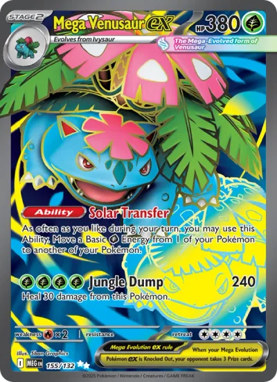 Mega Venusaur ex 155 Mega Evolution (ME1) Pokemon Card