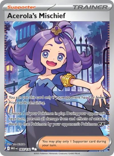 Acerola's Mischief 165 Mega Evolution (ME1) Pokemon Card