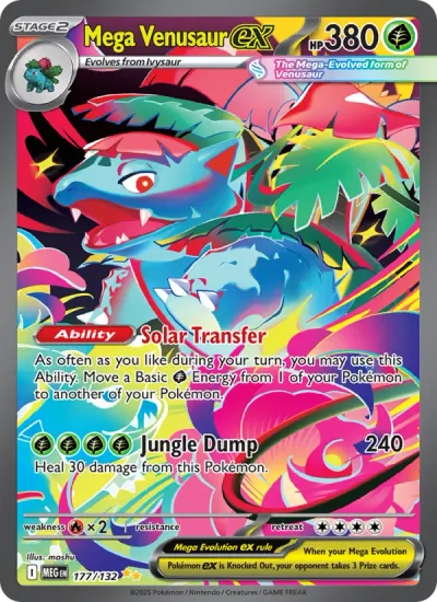 Mega Venusaur ex 177 Mega Evolution (ME1) Pokemon Card