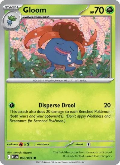 Gloom 002 Phantasmal Flames Pokemon Card
