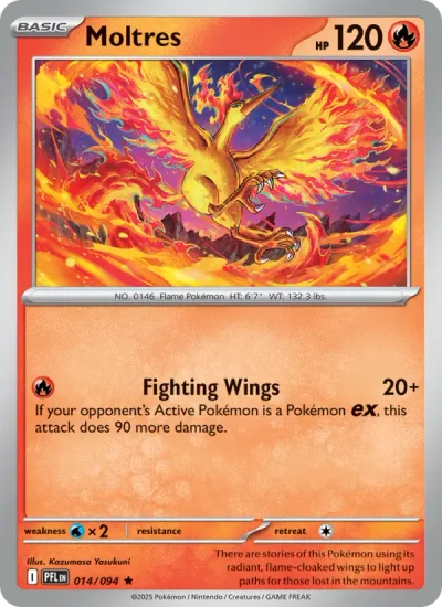 Moltres 014 Phantasmal Flames Pokemon Card