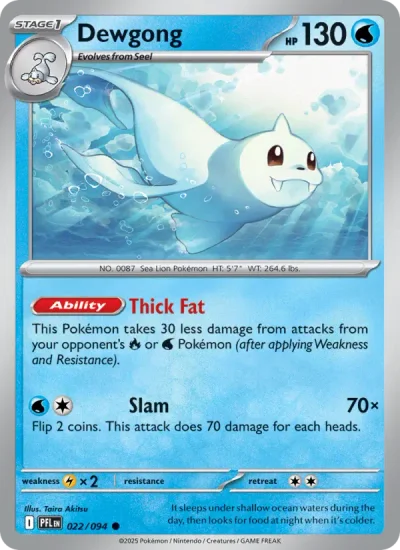 Dewgong 022 Phantasmal Flames Pokemon Card