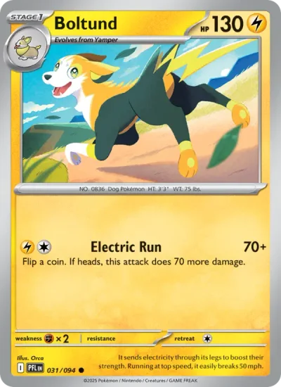 Boltund 031 Phantasmal Flames Pokemon Card