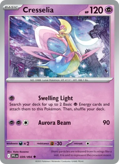 Cresselia 039 Phantasmal Flames Pokemon Card