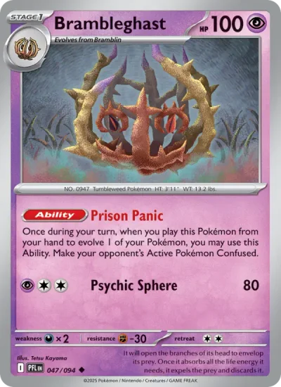 Brambleghast 047 Phantasmal Flames Pokemon Card