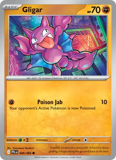 Gligar 049 Phantasmal Flames Pokemon Card