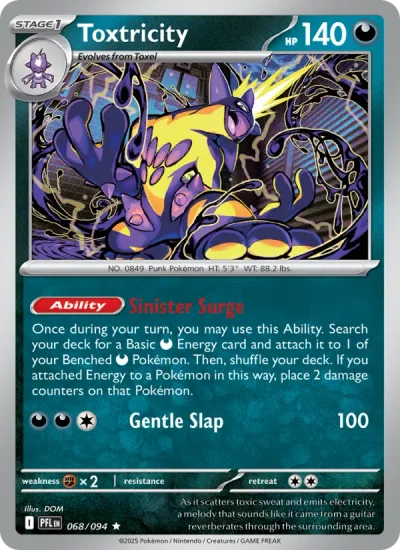 Toxtricity 068 Phantasmal Flames Pokemon Card