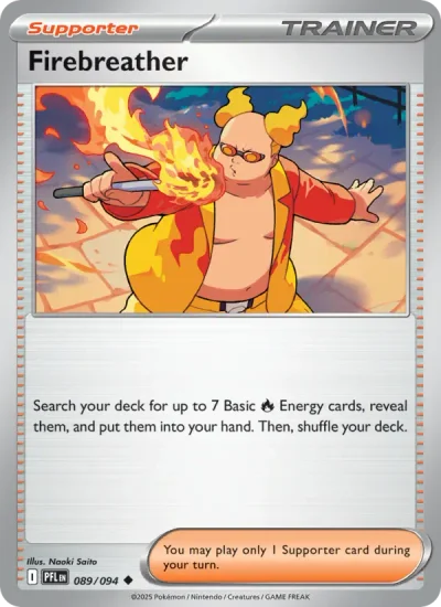 Firebreather 089 Phantasmal Flames Pokemon Card