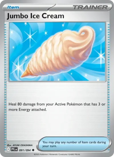 Jumbo Ice Cream 091 Phantasmal Flames Pokemon Card