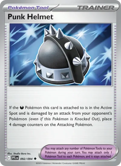 Punk Helmet 092 Phantasmal Flames Pokemon Card