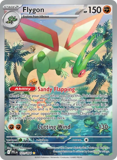 Flygon 101 Phantasmal Flames Pokemon Card
