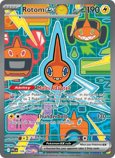 Rotom ex 126 Phantasmal Flames Pokemon Card